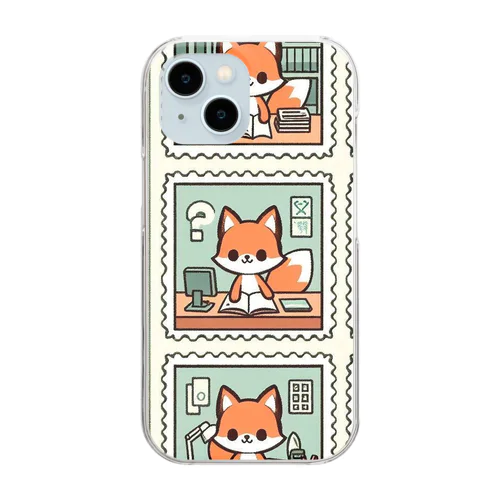 あっちこっちどっちきつね Clear Smartphone Case