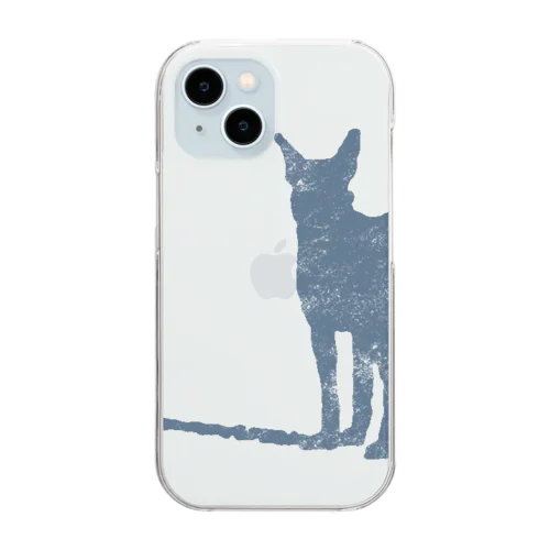 かっこいい犬のイラストグッズ Clear Smartphone Case