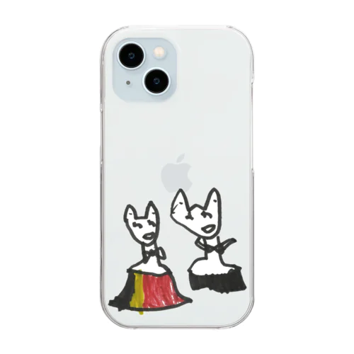 おやまのきつねのおんなのこ Clear Smartphone Case