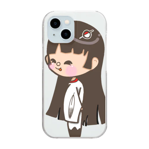 鶴の恩返し(鶴ちゃん) Clear Smartphone Case