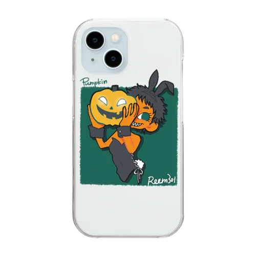 Pumpkin girl Clear Smartphone Case