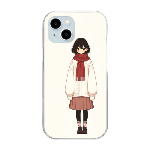 あったかボブ子 Clear Smartphone Case