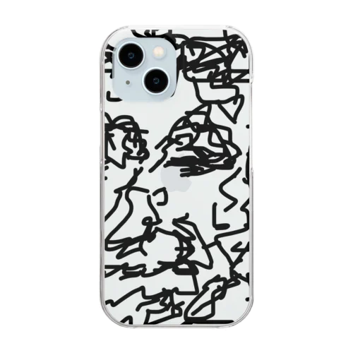 angry old man 001 Clear Smartphone Case