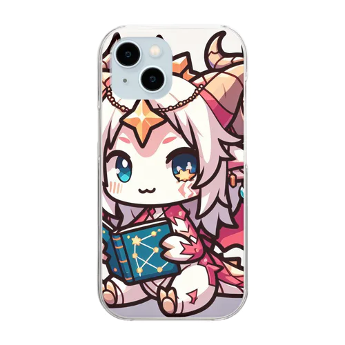 かわいいドラゴンのイラスト Clear Smartphone Case