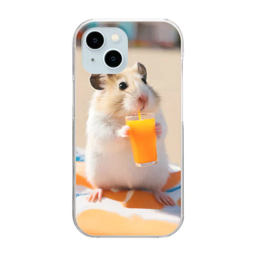 サマータイム☆ハムスター Clear Smartphone Case