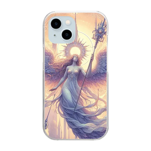 女神のカード Clear Smartphone Case