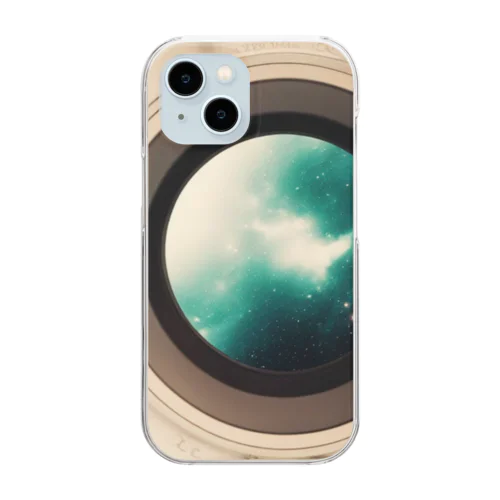 窓の外は宇宙 Clear Smartphone Case