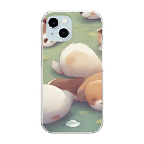 可愛い動物 Clear Smartphone Case