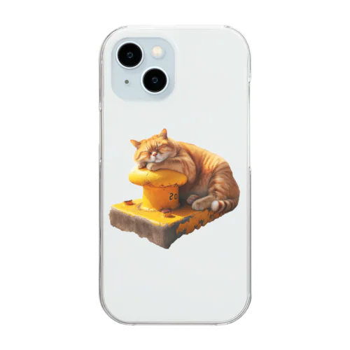 おひるね猫 Clear Smartphone Case