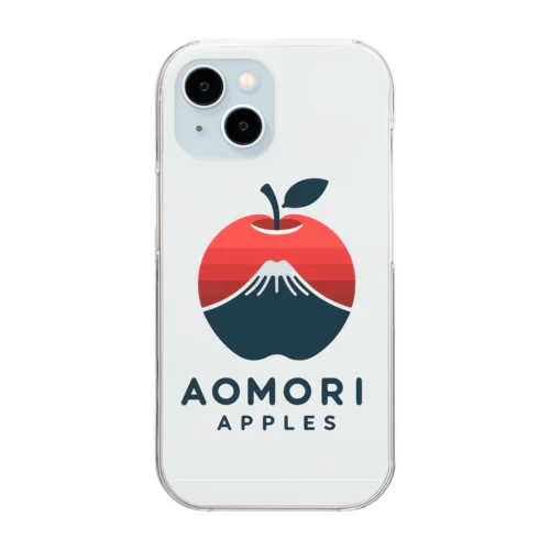あおもりりんごと岩木山 Clear Smartphone Case