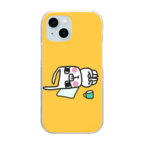 ぽつん Clear Smartphone Case