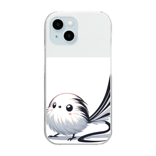 ふわふわシマエナガ Clear Smartphone Case