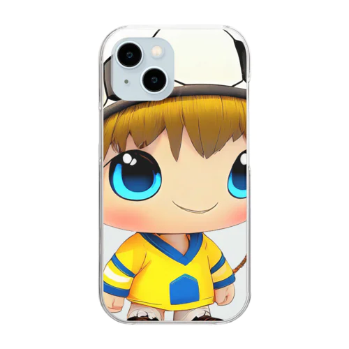 サッカー大好き！ Clear Smartphone Case