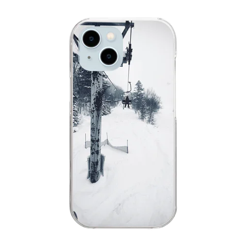 リフトの上で Clear Smartphone Case