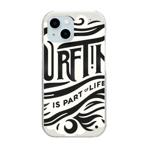 surf life no1 クリアスマホケース