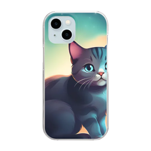 かわいい猫 Clear Smartphone Case