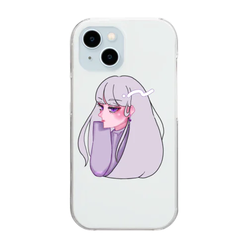 むらさきちゃん💜 Clear Smartphone Case