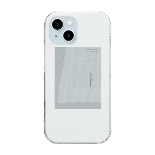 tulipe gris bleu . Clear Smartphone Case