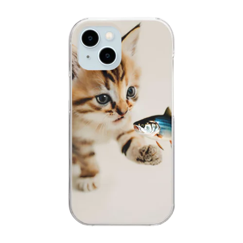 子猫のくーちゃん🐈 Clear Smartphone Case