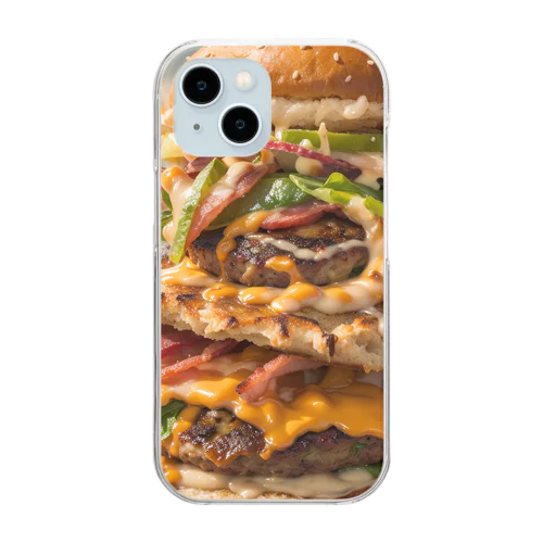 バーガーちゃん Clear Smartphone Case