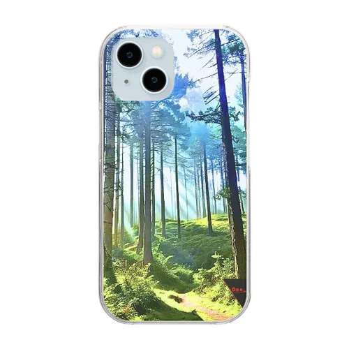 One_order 神秘的な森林 Clear Smartphone Case