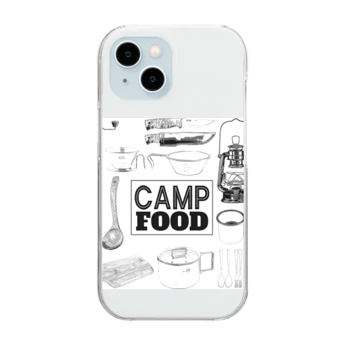 CAMP FOOD クリアスマホケース