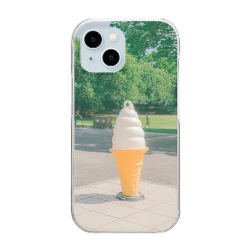  Soft cream in Japan Clear Smartphone Case