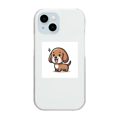 ぶらうんふんど Clear Smartphone Case