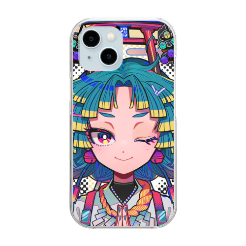 神域ちゃん Clear Smartphone Case