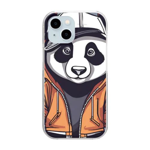 crazy_panda4 Clear Smartphone Case