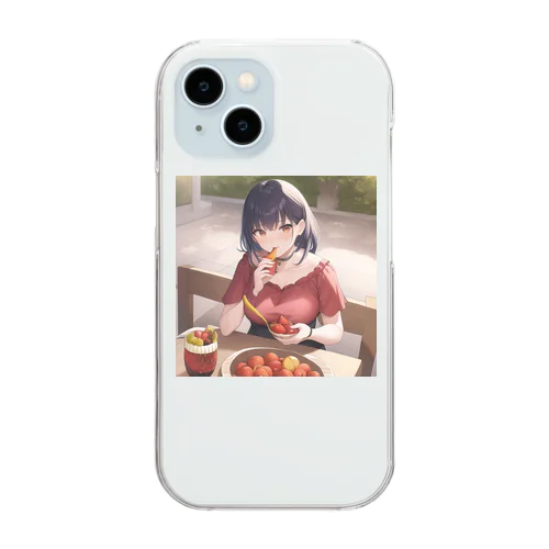 フルーツおいちぃー Clear Smartphone Case