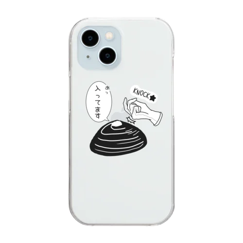 しみじみしじみの中身入ってます。 Clear Smartphone Case