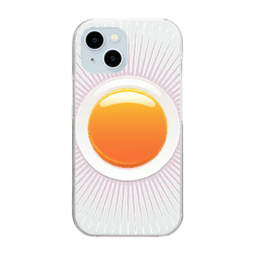 シンプルな太陽デザイン Clear Smartphone Case