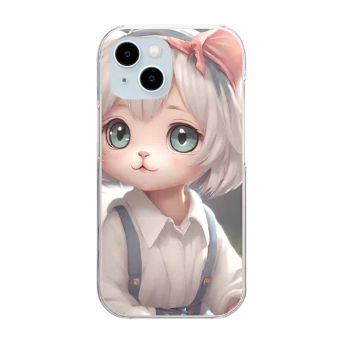 かわいねこ子さん Clear Smartphone Case