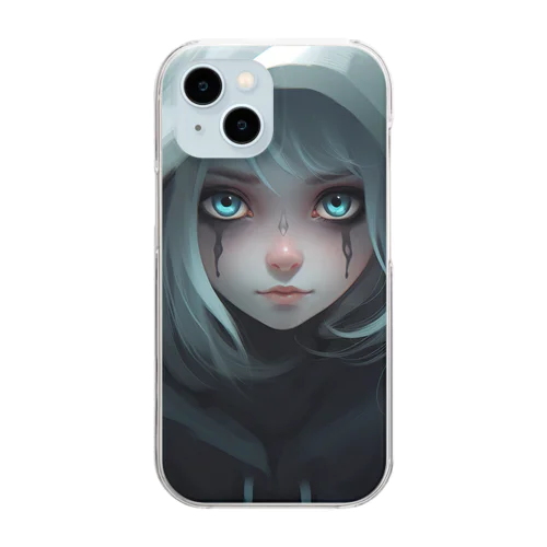 ホラーちゃん Clear Smartphone Case