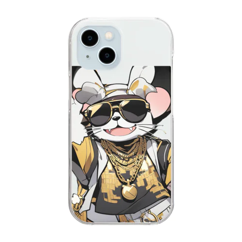 ヒップホップアニマルズ ネズミ Clear Smartphone Case