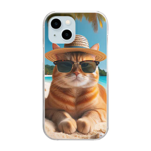 ワイルドキャット Clear Smartphone Case