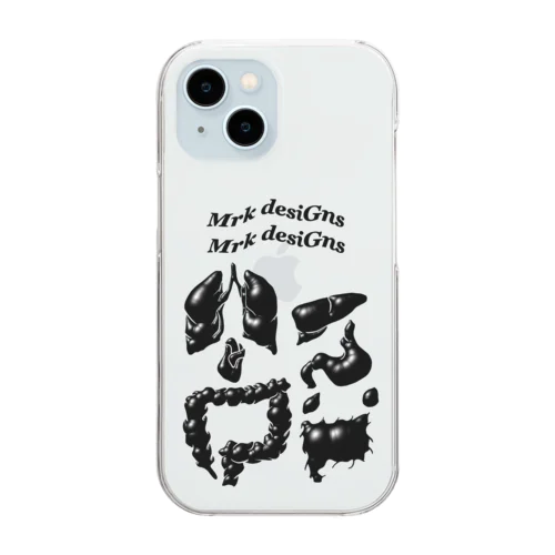 Human model   ( black )  Clear Smartphone Case