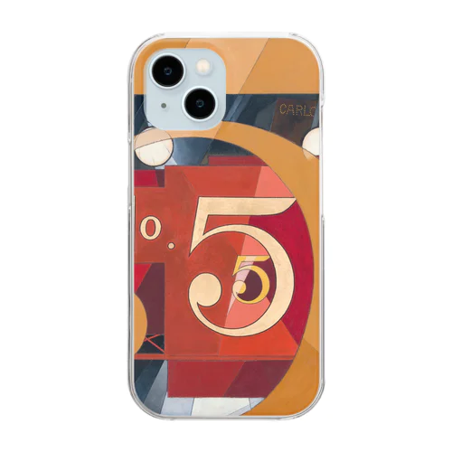 チャールズ・デムス charles demuth No5 金のNo.5 Clear Smartphone Case