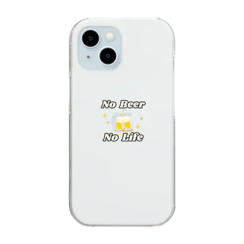 NO Beer　NO Life Clear Smartphone Case