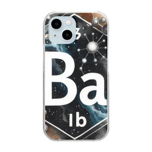 元素シリーズ　~バリウム Ba~ クリアスマホケース