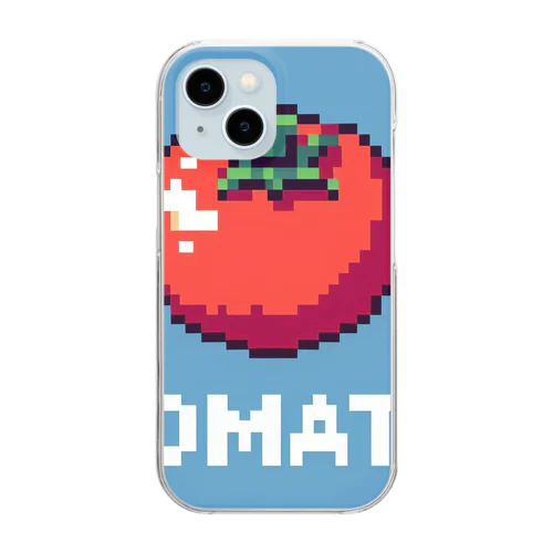 ドット絵「とまと」 Clear Smartphone Case