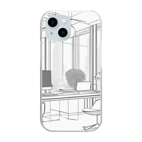 グローバルノマッドオフィス Clear Smartphone Case