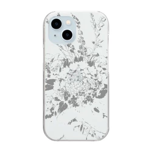 憂いのスポットカラー Clear Smartphone Case