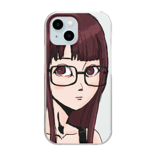 眼鏡女子 Clear Smartphone Case