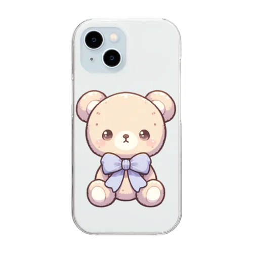 ふじクマちゃん(単体) Clear Smartphone Case