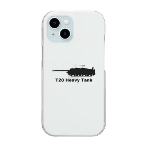 T28重戦車 Clear Smartphone Case