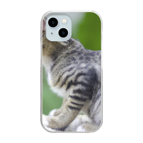 可愛らしい猫 Clear Smartphone Case