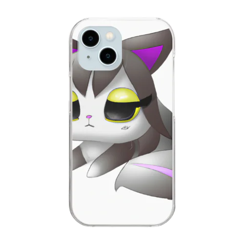 アニメ風猫 Clear Smartphone Case