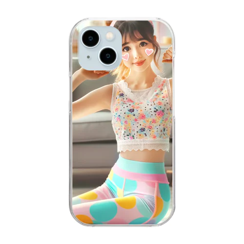 かわいい女の子 Clear Smartphone Case